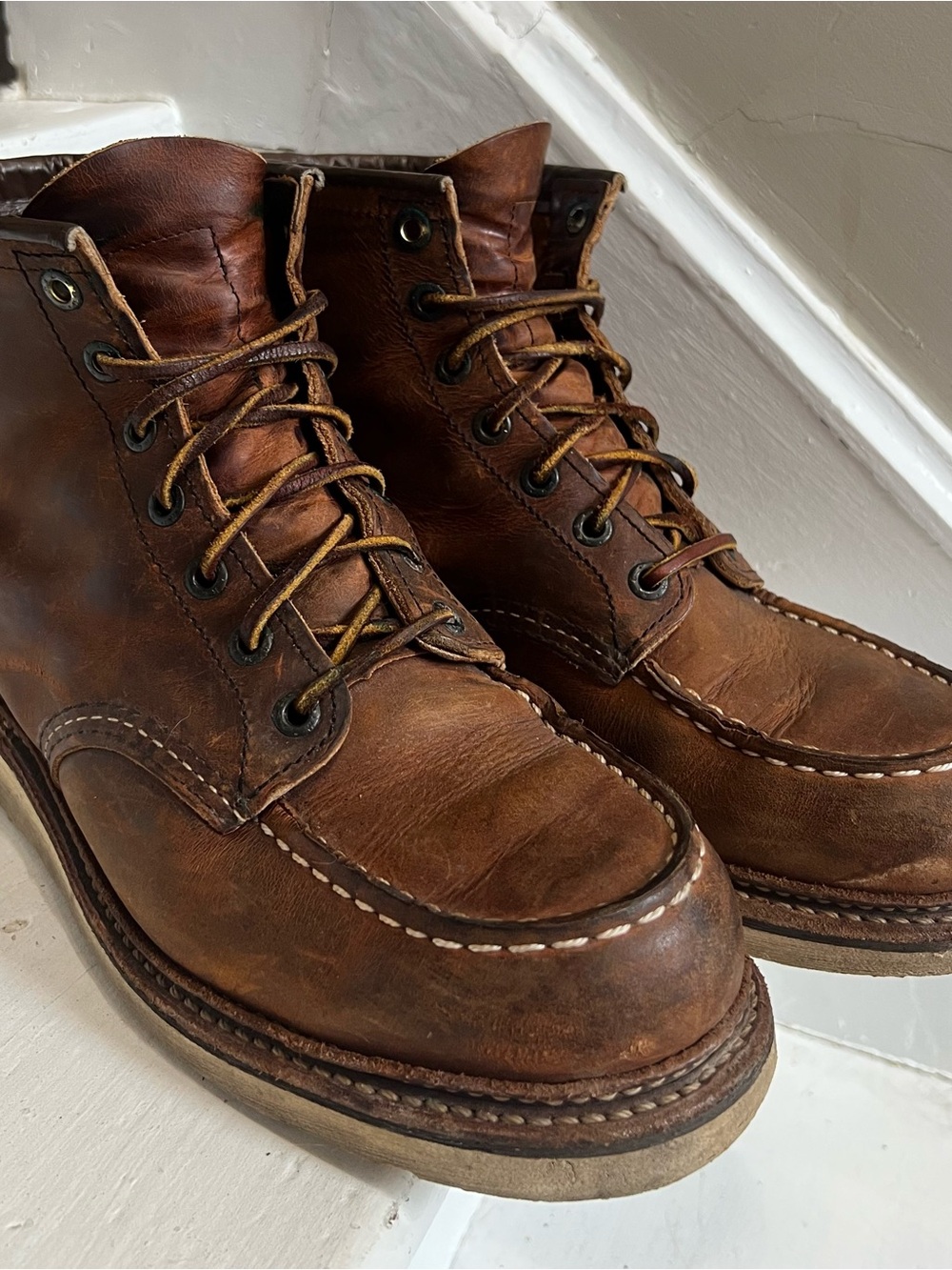 Red Wing Leather Moc Toe Boots #1907